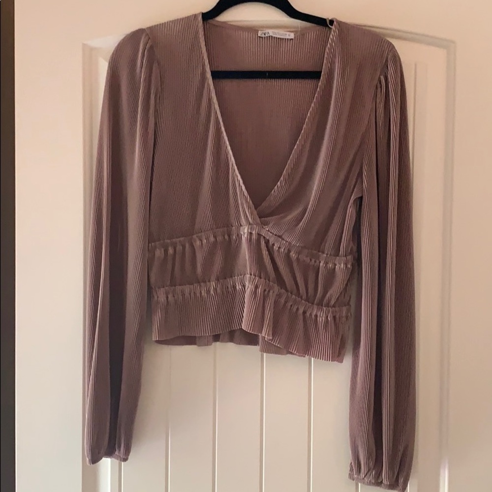 Mauve Zara Crop Top